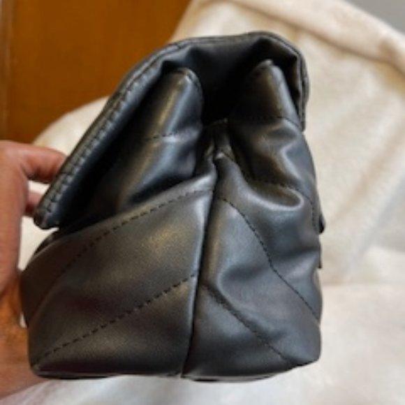 BADGLEY MISCHKA EUC QUILTED LEATHER SHOULDER/CROSSBODY BAG - Picture 6 of 12